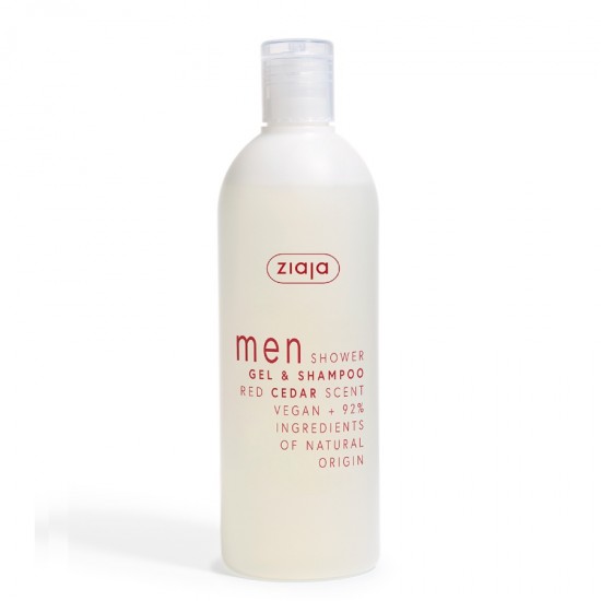αντρικά - after shave - shower gels - ziaja - καλλυντικα - Men red cedar shower gel & shampoo 400ml Ziaja